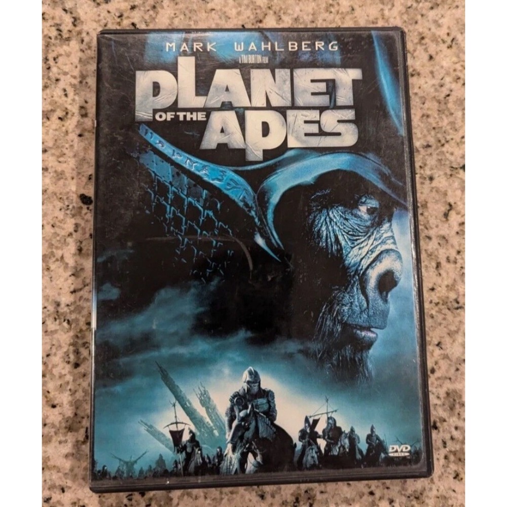 Planet of the Apes DVD 2001 Mark Wahlberg Tim Burton Sci-Fi Movie